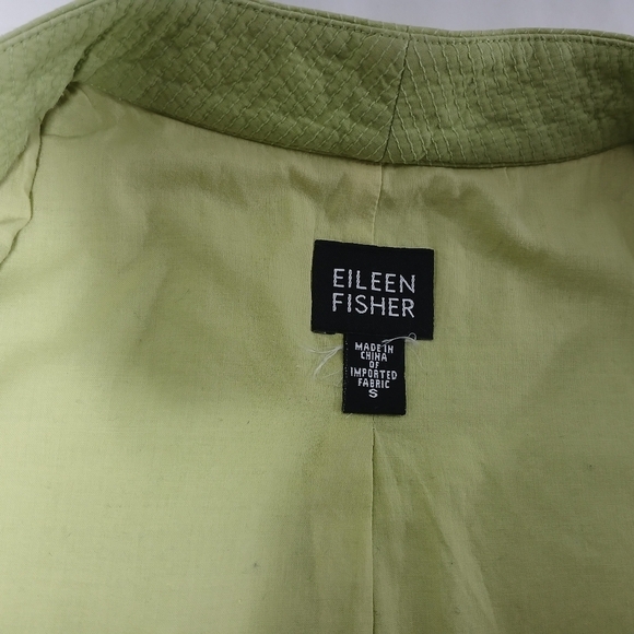 Eileen Fisher 100% Cotton Full Double Zip Vest. Ladies Size S - Picture 6 of 7